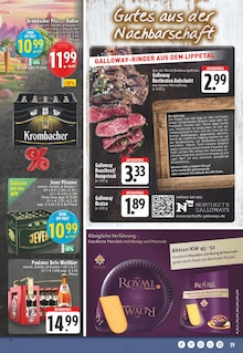 Krombacher im aktuellen EDEKA Prospekt (Soest) Krombacher im EDEKA Prospekt "Aktuelle Angebote" mit 24 Seiten (Soest)