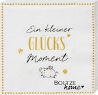 Servietten Silvester "Ein kleiner GLÜCKS Moment", weiß-schwarz-gold (33x33 cm) von Dekorieren & Einrichten für 1,95 € bei dm-drogerie markt im Angebot Servietten Silvester "Ein kleiner GLÜCKS Moment", weiß-schwarz-gold (33x33 cm) von Dekorieren & Einrichten im aktuellen dm-drogerie markt Prospekt