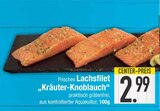 Frisches Lachsfilet "Kräuter-Knoblauch" Angebote bei E center Augsburg für 2,99 €