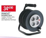 Enrouleur 25 m - PROMELECT en promo chez Cora Enrouleur 25 m - PROMELECT dans le catalogue Cora