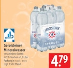 Mineralwasser Angebote von Gerolsteiner bei famila Nordost Buchholz für 4,79 €