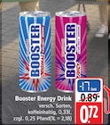 Aktuelles Booster Original Energy Drink Angebot bei Marktkauf in Aschaffenburg ab 0,72 €
