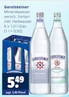Mineralwasser inkl. Heilwasser im Angebot bei Getränkewelt in Witten Mineralwasser inkl. Heilwasser Angebote von Gerolsteiner bei Getränkewelt Witten für 5,49 €