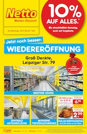 Aktueller Netto Marken-Discount Discounter Prospekt in Denkte und Umgebung, "Wiedereröffnung - 10% auf ALLES" mit 4 Seiten, 13.01.2026 - 17.01.2026