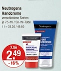 Handcreme von Neutrogena im aktuellen V-Markt Prospekt für 2,49 €