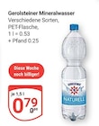 Mineralwasser Angebote von Gerolsteiner bei GLOBUS Bad Homburg für 0,79 €