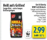 WWF Grill Briketts Angebote von Gut & Günstig bei diska Zwickau für 2,99 €