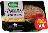 Viande Bovine : 4 Biftecks Marinés Maître d'Hôtel - SOCOPA - Intermarché à Issy-les-Moulineaux Viande Bovine : 4 Biftecks Marinés Maître d'Hôtel - SOCOPA en promo chez Intermarché Issy-les-Moulineaux à 7,50 €