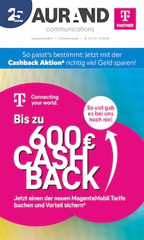 Aurand Communications Prospekt Bis zu 600€ CASH BACK mit  Seiten