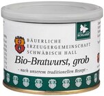 Bio-Bratwurst, grob im Angebot bei REWE in Ettlingen Bio-Bratwurst, grob Angebote von Bäuerliche Erzeugergemeinschaft Schwäbisch Hall bei REWE Ettlingen für 3,39 €