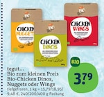 Bio-Chicken Dinos Nuggets oder Wings von tegut im aktuellen tegut Prospekt für 3,79 €