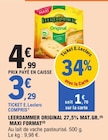Leerdammer Original 27,5% Mat.Gr. Maxi Format - Leerdammer en promo chez E.Leclerc Leerdammer Original 27,5% Mat.Gr. Maxi Format - Leerdammer dans le catalogue E.Leclerc
