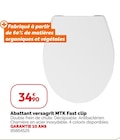 Abattant versagrit MTK Fast clip en promo chez Weldom Rennes à 34,90 €