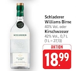 Williams Birne Angebote von Schladerer bei E center Reutlingen für 18,99 €