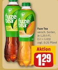 Zitrone Lemongras Angebote von Fuze Tea bei REWE Waiblingen für 1,29 €