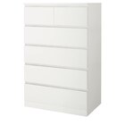 Kommode mit 6 Schubladen weiß im Angebot bei IKEA in Seevetal Kommode mit 6 Schubladen weiß Angebote von MALM bei IKEA Seevetal für 149,00 €