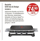 Raclette Grill Inox & Design von Tefal im aktuellen V-Markt Prospekt für 74,90 €