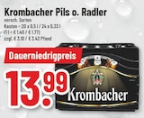 Pils o. Radler bei Trinkgut im Gronau Prospekt für 13,99 €