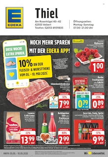 EDEKA Prospekt der Woche "Aktuelle Angebote" Seite 1, 05.05.2025 bis 10.05.2025 für Velbert Aktueller EDEKA Prospekt "Aktuelle Angebote" Seite 1 von 24 Seiten für Velbert