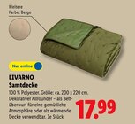 Aktuelle Bettdecke Angebote bei Lidl in Bochum Aktuelles Samtdecke Angebot bei Lidl in Bochum ab 17,99 €