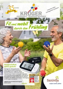 Krüger GmbH Sanitätshaus Prospekt Fit und mobil durch den Frühling mit  Seiten