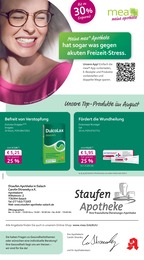 mea - meine apotheke Prospekt für Salach: "Unsere August-Angebote", 4 Seiten, 01.08.2025 - 31.08.2025