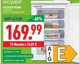 GEFRIERSCHRANK im Angebot bei Marktkauf in Mülheim GEFRIERSCHRANK Angebote von exquisit bei Marktkauf Mülheim für 169,99 €