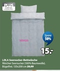 Aktuelles LOLA Seersucker-Bettwäsche Angebot bei JYSK in Karlsruhe ab 15,00 €