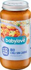 Chili im dm-drogerie markt Prospekt Menü Chili sin Carne ab dem 12. Monaten von babylove im aktuellen dm-drogerie markt Prospekt für 1,25 €