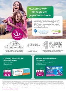 Aktueller mea - meine apotheke Prospekt "Unsere Oktober-Angebote" Seite 1 von 4 Seiten für Neufahrn