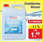 Aktuelle Wasser Angebote bei Zimmermann in Bremerhaven Aktuelles Destilliertes Wasser Angebot bei Zimmermann in Bremerhaven ab 1,49 €