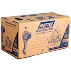 Promo Carton de déménagement avec poignées 20 kg Mottez H. 30 x L. 60 x l. 30 cm, capacité 54 L à 0,99 € dans le catalogue Castorama à Fresnes