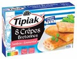 Crêpes jambon emmental surgelées - TIPIAK en promo chez Intermarché Gap à 5,50 €