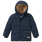 Jungen Steppjacke mit Kapuze im Ernstings family Prospekt zum Preis von 35,99 €