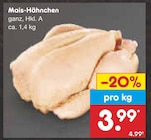 Mais-Hähnchen Angebote bei Netto Marken-Discount Mönchengladbach für 3,99 €