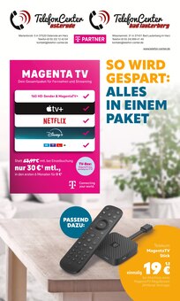 Fernseher im TelefonCenter Osterode Prospekt "SO WIRD GESPART: ALLES IN EINEM PAKET" mit 12 Seiten (Goslar)