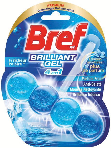 BREF WC Bloc Brillant Gel 4 en 1