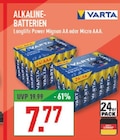 Longlife Power Mignon AA Angebote von VARTA bei Marktkauf Düsseldorf für 7,77 €