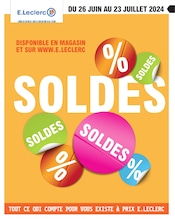 Prospectus E.Leclerc à Sarlat-la-Canéda, "SOLDES", 16 pages de promos valables du 26/06/2024 au 23/07/2024
