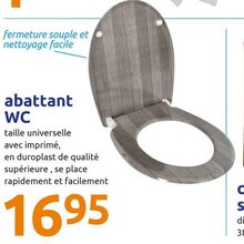 Abattant wc - Action à Vandœuvre-lès-Nancy Abattant wc en promo chez Action Vandœuvre-lès-Nancy à 16,95 €