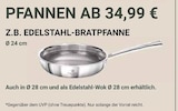 Edelstahl-Bratpfanne bei GLOBUS im Siegen Prospekt für 34,99 €