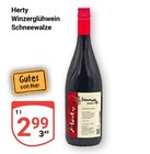 Winzerglühwein Schneewalze im Angebot bei GLOBUS in Neustadt Winzerglühwein Schneewalze Angebote von Herty bei GLOBUS Neustadt für 2,99 €