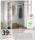 Kit dressing "Prima" - PEFC - E.Leclerc à Mérignac Kit dressing "Prima" - PEFC en promo chez E.Leclerc Mérignac à 39,90 €