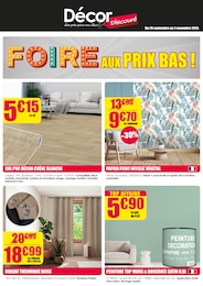 Prospectus Décor Discount à Barberaz, "FOIRE AUX PRIX BAS !", 4 pages, 29/09/2025 - 02/11/2025