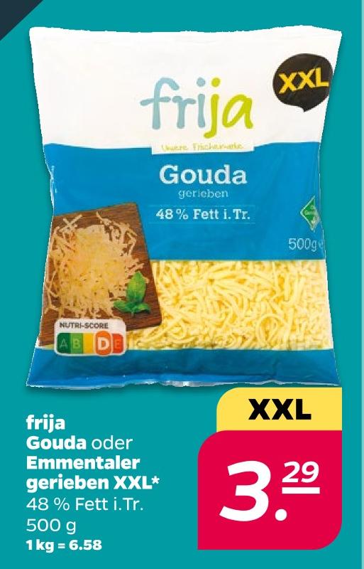 Gouda oder Emmentaler gerieben XXL