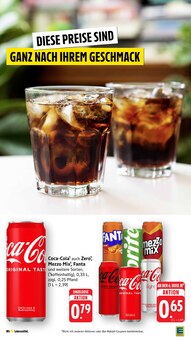 Coca Cola im EDEKA Prospekt "Aktuelle Angebote" mit 50 Seiten (Albstadt)