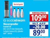 Wassersprudler Crystal 3.0 Angebote von Sodastream bei famila Nordost Stralsund für 89,00 €