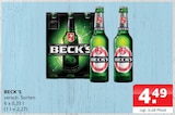 Beck's Angebote bei Getränke Ellerkamp Ibbenbüren für 4,49 €