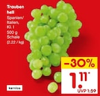 Trauben hell im Angebot bei Netto Marken-Discount in Solingen Trauben hell Angebote bei Netto Marken-Discount Solingen für 1,11 €