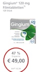 Gingium 120 mg Filmtabletten bei LINDA Premiumapotheke im Stadthagen Prospekt für 49,00 €